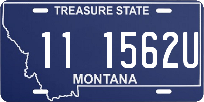 MT license plate 111562U