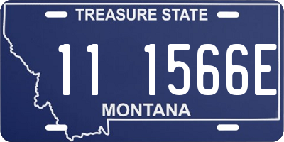MT license plate 111566E
