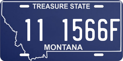 MT license plate 111566F