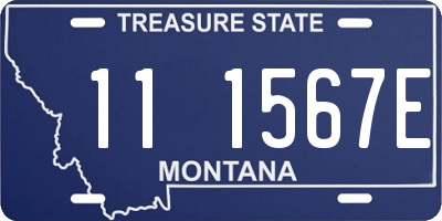 MT license plate 111567E