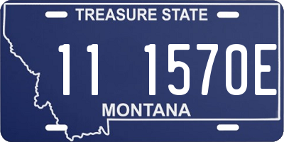 MT license plate 111570E