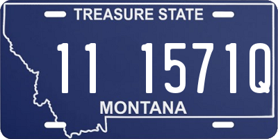 MT license plate 111571Q