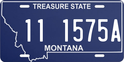 MT license plate 111575A