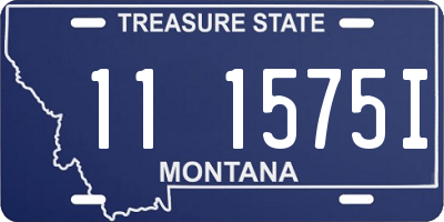 MT license plate 111575I