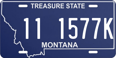 MT license plate 111577K
