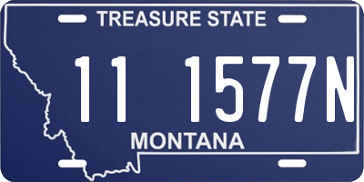 MT license plate 111577N