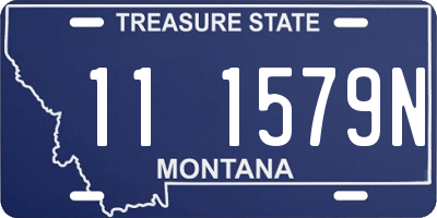 MT license plate 111579N