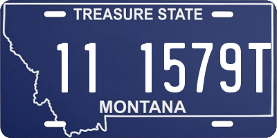 MT license plate 111579T