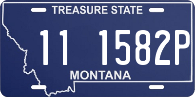 MT license plate 111582P