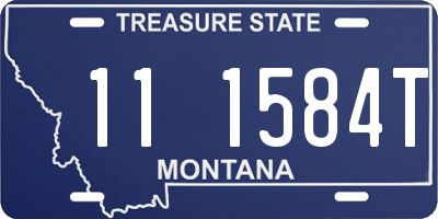 MT license plate 111584T