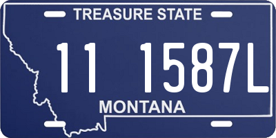 MT license plate 111587L
