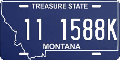 MT license plate 111588K
