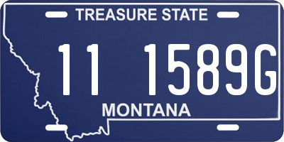 MT license plate 111589G