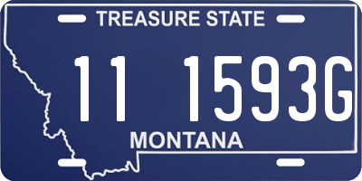 MT license plate 111593G