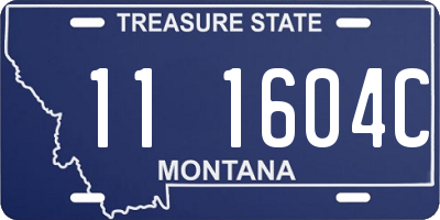 MT license plate 111604C