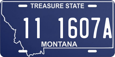 MT license plate 111607A