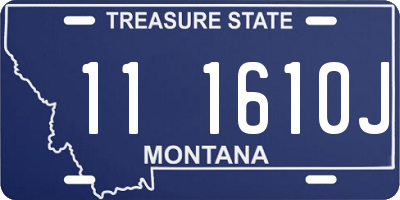 MT license plate 111610J