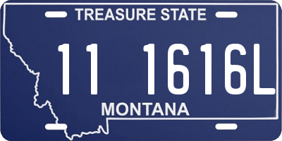 MT license plate 111616L
