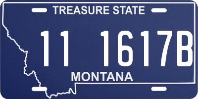 MT license plate 111617B