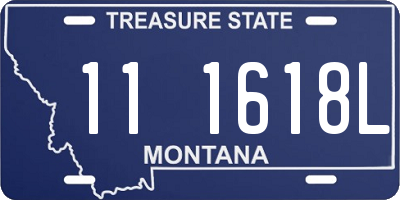 MT license plate 111618L