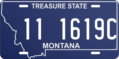MT license plate 111619C