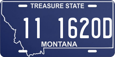 MT license plate 111620D