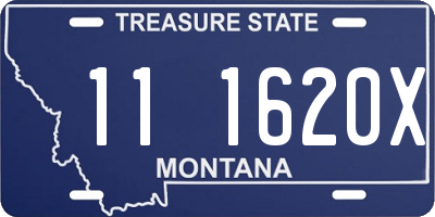 MT license plate 111620X