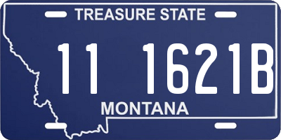 MT license plate 111621B