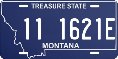 MT license plate 111621E