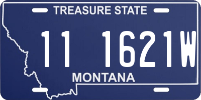 MT license plate 111621W