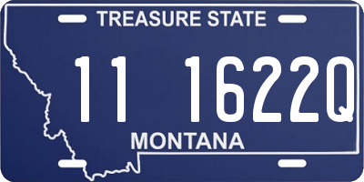 MT license plate 111622Q