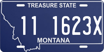 MT license plate 111623X
