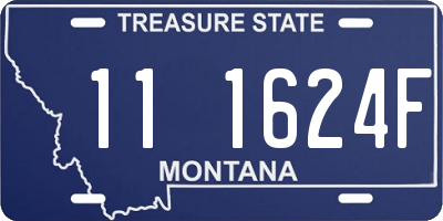 MT license plate 111624F
