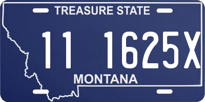 MT license plate 111625X