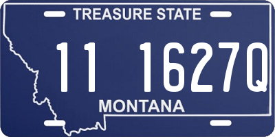 MT license plate 111627Q