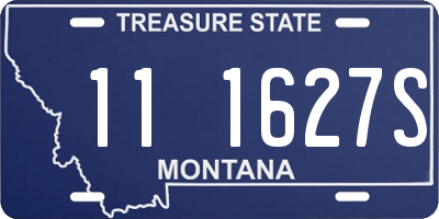 MT license plate 111627S