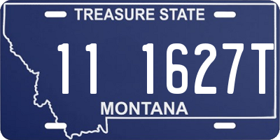 MT license plate 111627T