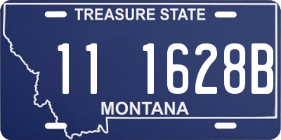 MT license plate 111628B