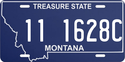 MT license plate 111628C