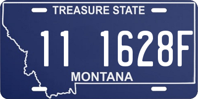 MT license plate 111628F