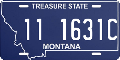 MT license plate 111631C