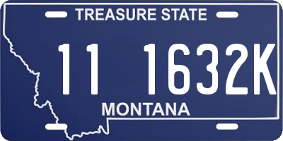 MT license plate 111632K