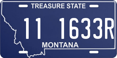 MT license plate 111633R