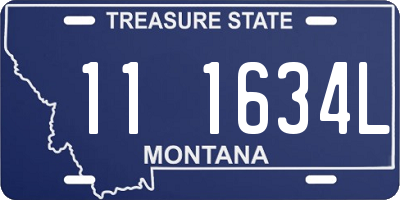 MT license plate 111634L