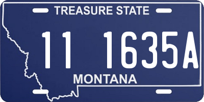 MT license plate 111635A