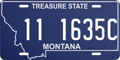 MT license plate 111635C