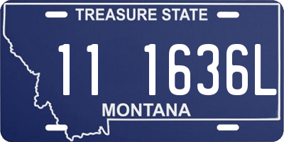 MT license plate 111636L