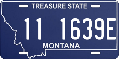 MT license plate 111639E