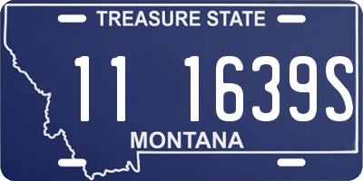 MT license plate 111639S