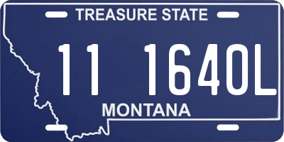 MT license plate 111640L